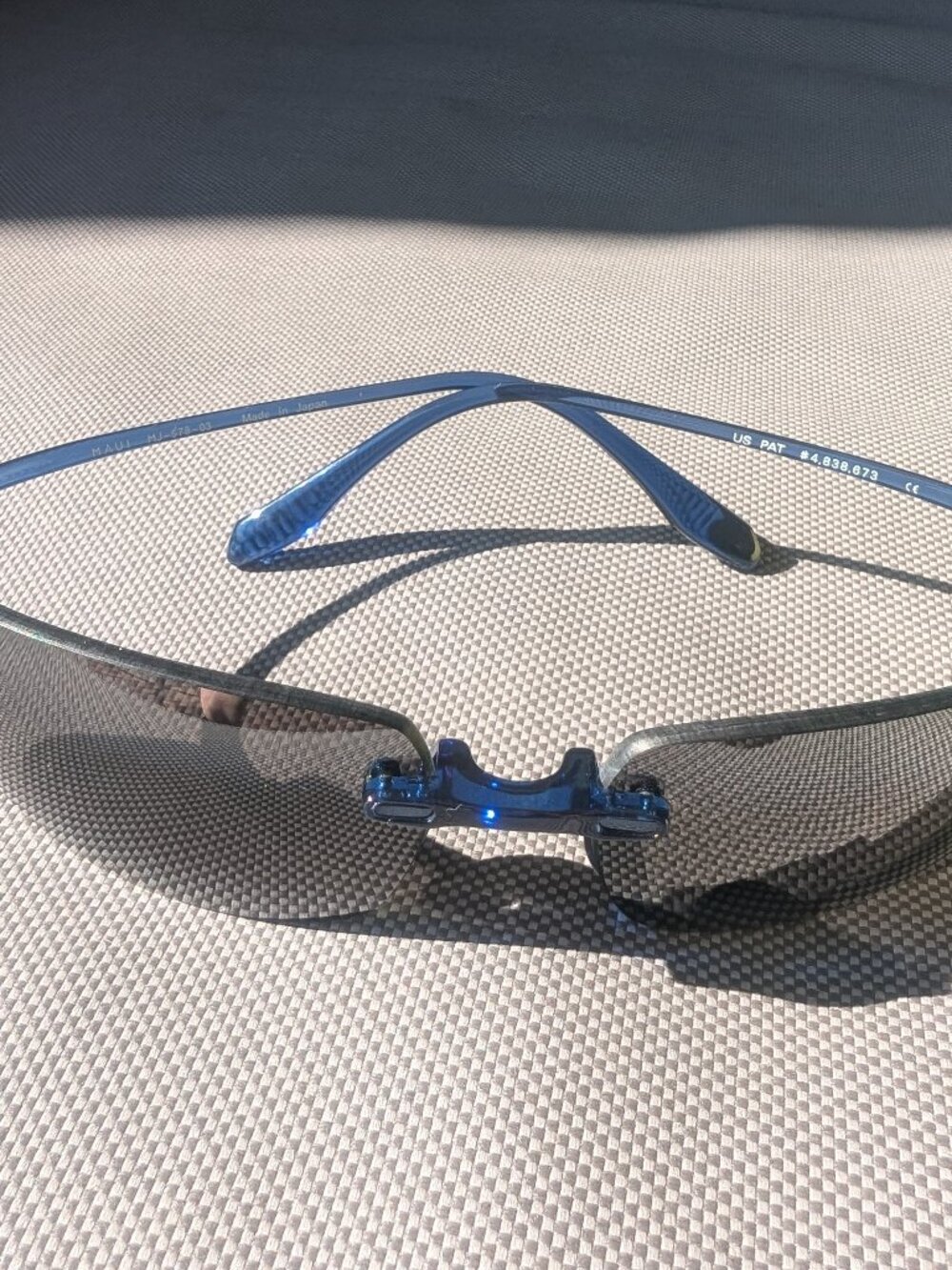 Maui Jim Titanium Flex Frame/Rimless Lightweight Sunglasses (no case) – Unisex d